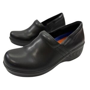 Dr. Scholls Career Work Clogs Black Nurse Nursing Shoes Leather Comfort 7 / 38